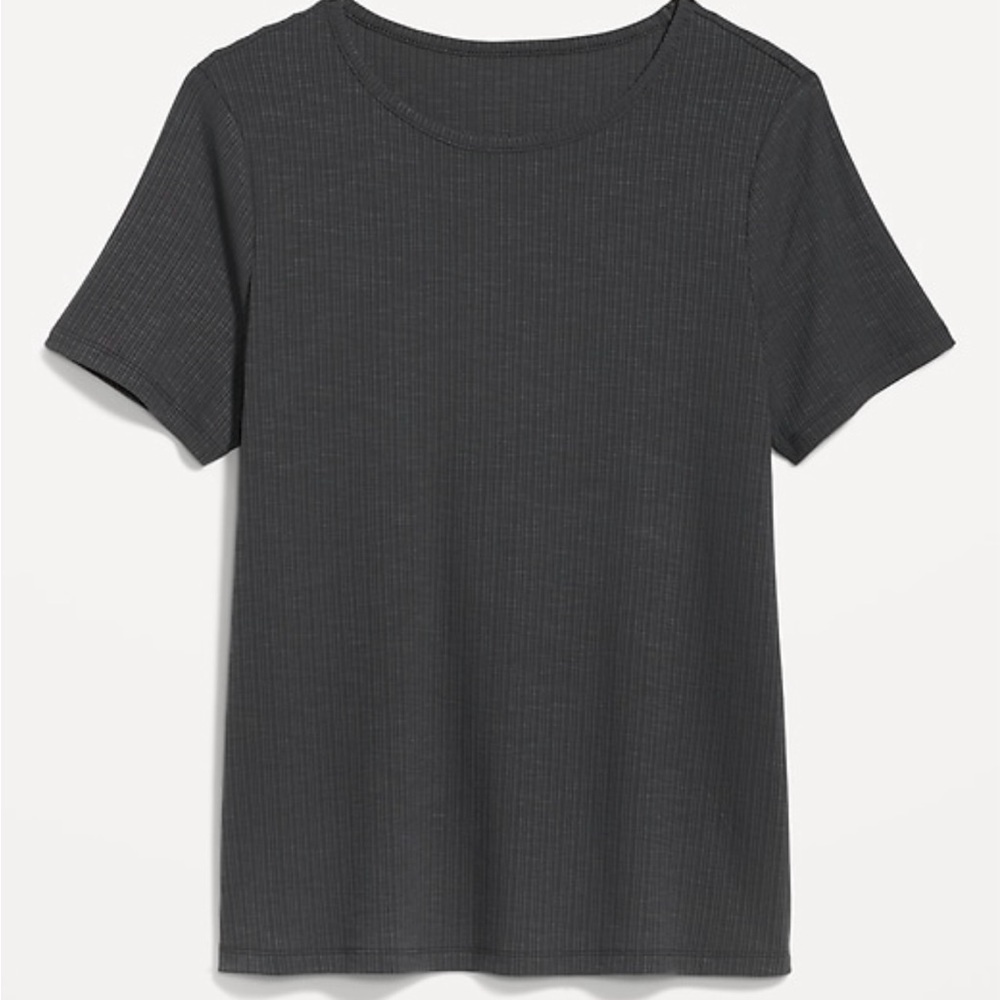 Luxe Ribbed Slub-Knit T-Shirt